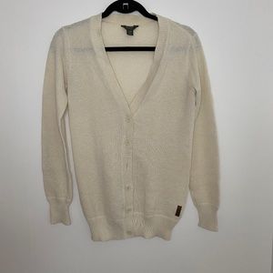 Roots waffle knit v-neck cardigan